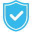 dealercheck shield with tick representing security